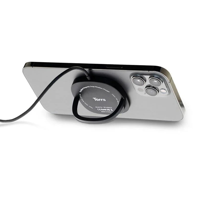 Torrii Bolt Magnetic Snap 15W Wireless Charger - Black - Tashqila Torrii Bolt Magnetic Snap 15W Wireless Charger - Black - Tashqila